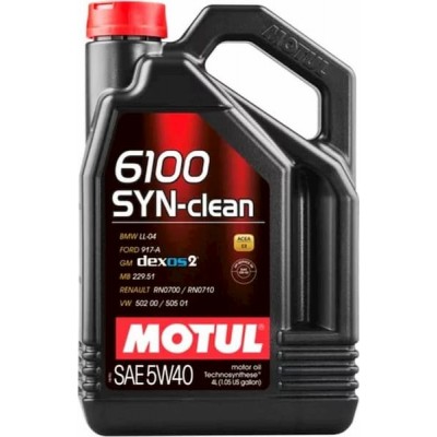Моторное масло MOTUL 6100 SYN-CLEAN 5W-40 854250 4л